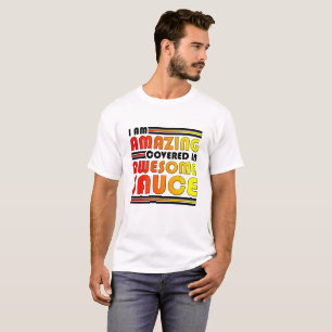 Camiseta Divertida de Salsa Increíble y Asombrosa