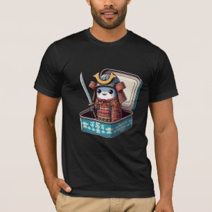 Camiseta divertida de samurái guerrero sardina
