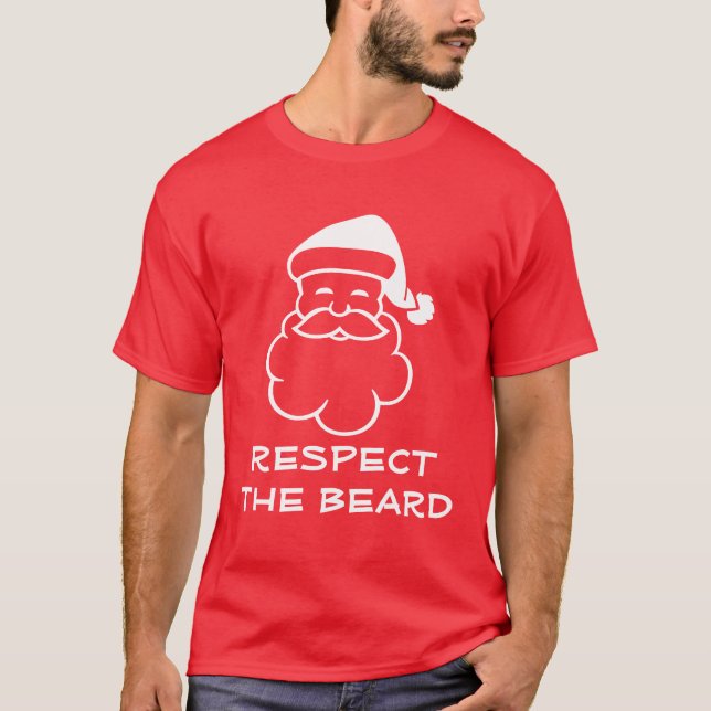 Camiseta divertida de Santa Claus | Respetar la ba (Anverso)
