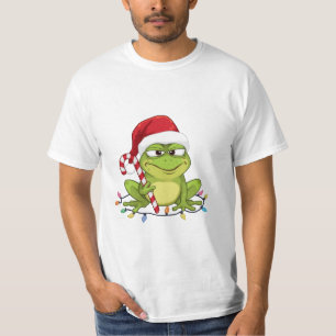 Camiseta divertida de Santa Rana Navidad - Rana li