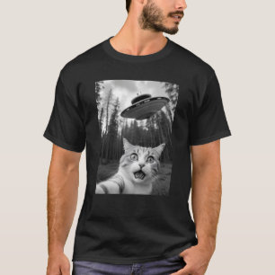 Camiseta divertida de secuestro de Alien para gato
