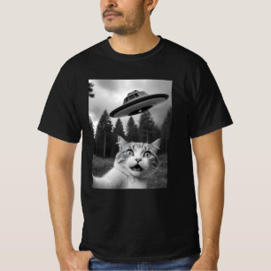 Camiseta divertida de secuestro de Alien para gato