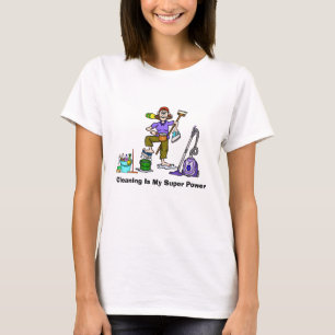 Camiseta Divertida de Señora de la Limpieza