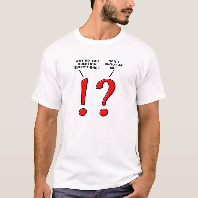 Camiseta Divertida de Signos de Puntuación (Anverso)
