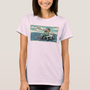 Camiseta Divertida de Sirena No Hoy