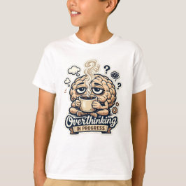 Camiseta Divertida de Sobrepensamiento en Progreso