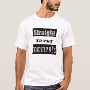 Camiseta divertida de social media: directo a los