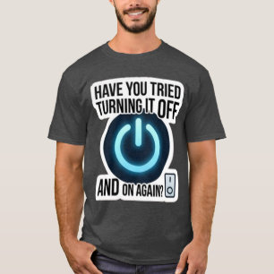 Camiseta divertida de soporte técnico de TI apagán