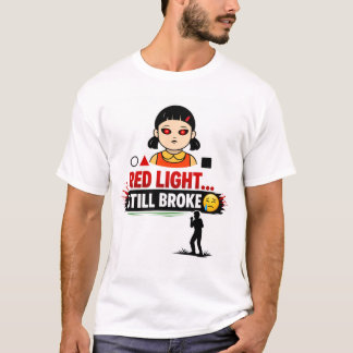 Camiseta Divertida de Squid Game Luz Roja Luz Verd