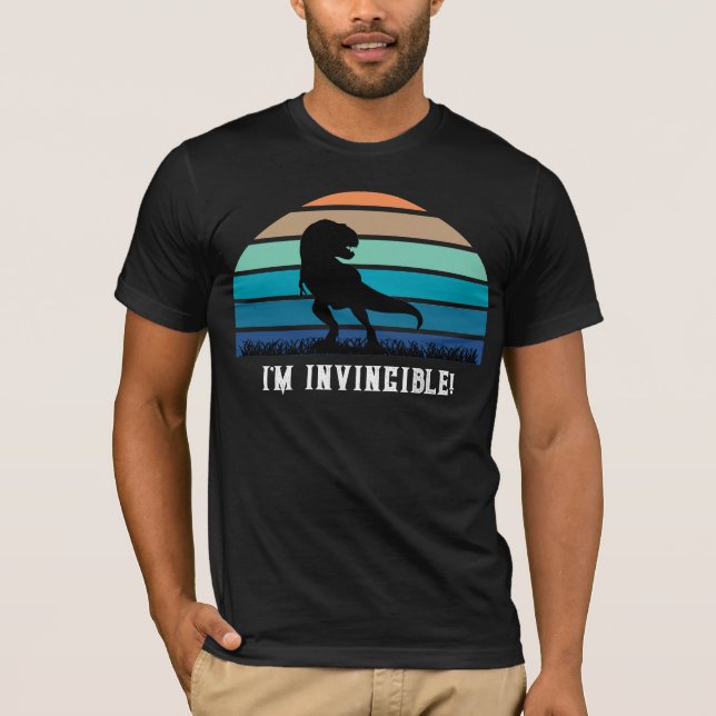 Camiseta divertida de T-Rex invencible (Anverso)
