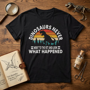 Camiseta Divertida de T-Rex: Los Dinosaurios Nunca