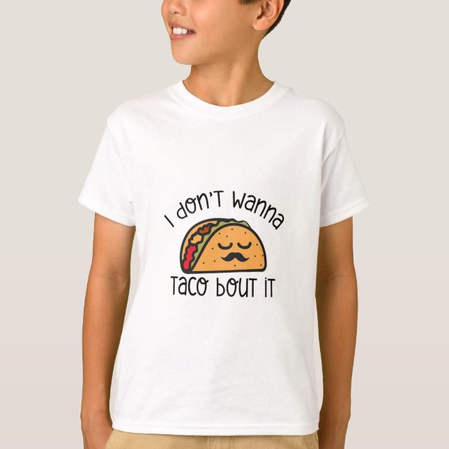 Camiseta Divertida de Taco, Camiseta de Taco, Rega (Anverso)