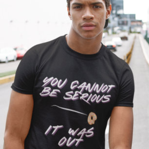 Camiseta divertida de tenis con donut - ¡No puedes