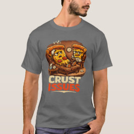 Camiseta divertida de terapia de pizza retro con p
