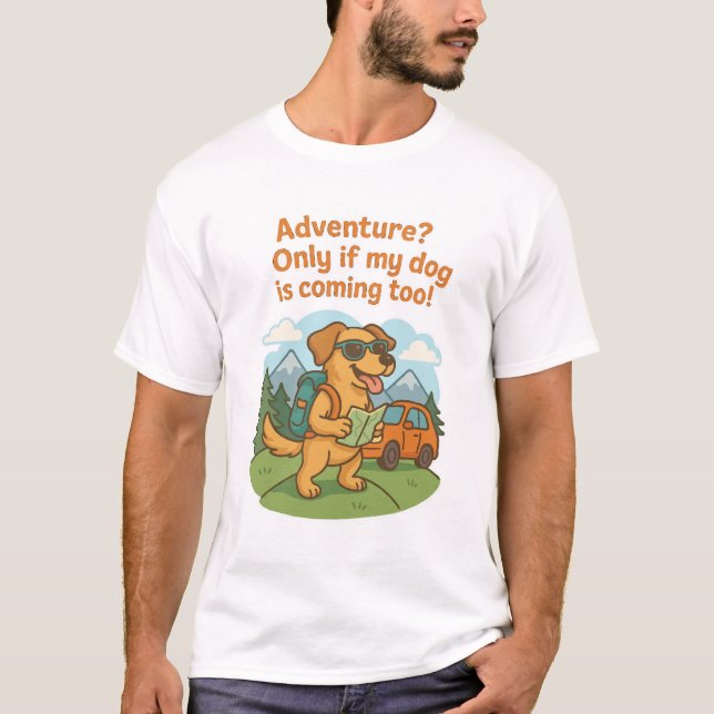 Camiseta divertida de The Dog Adventure (Anverso)