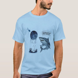 Camiseta divertida de tiburón buzo hora de comer ?