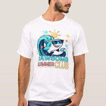 Camiseta Divertida de Tiburón del Club de Verano I