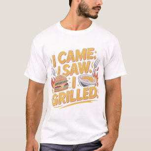 Camiseta divertida de tipografía BBQ para amantes 