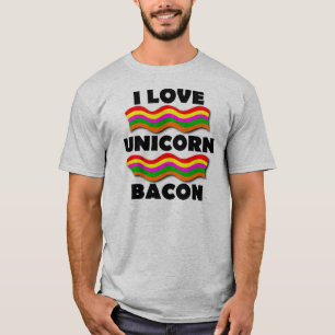 Camiseta Divertida de Tocino de Unicornio