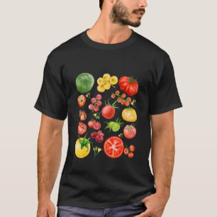 Camiseta Divertida de Tomate Vintage para Chica de