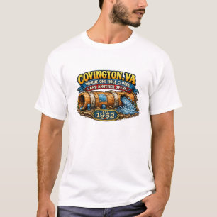 Camiseta Divertida de Tubería de Agua de Covington