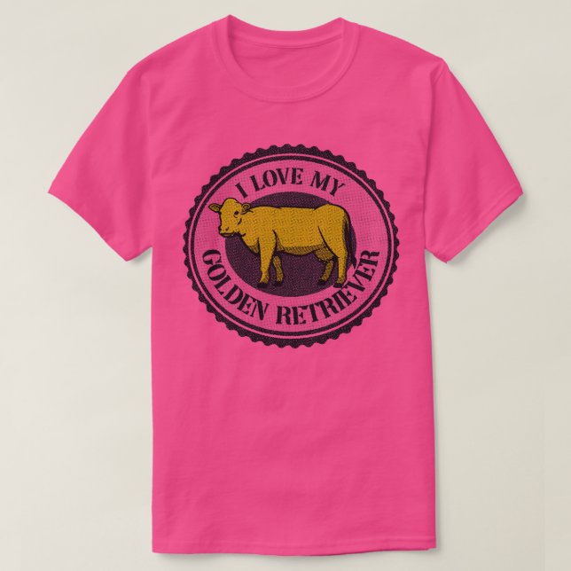 Camiseta divertida de una vaca de oro de Tobe Fons (Diseño del anverso)