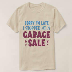 Camiseta Divertida de Venta de Garage