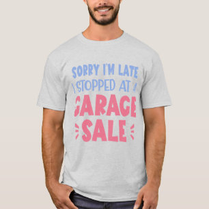 Camiseta divertida de venta de garaje, lavanda y T