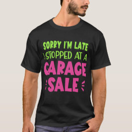 Camiseta divertida de venta de garaje, Neon