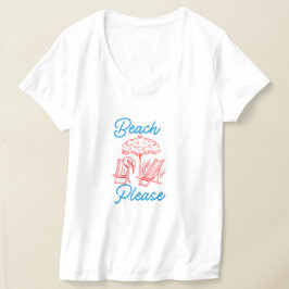 Camiseta divertida de verano Beach Please