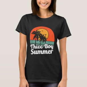 Camiseta divertida de verano de chico Thicc sarcás
