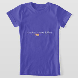 Camiseta divertida de verano para niños Sol, snack