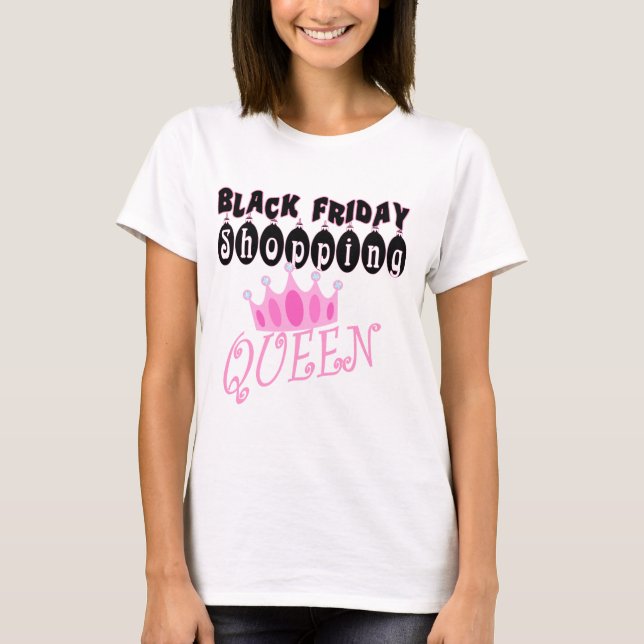 Camiseta divertida de viernes de la reina negra de (Anverso)
