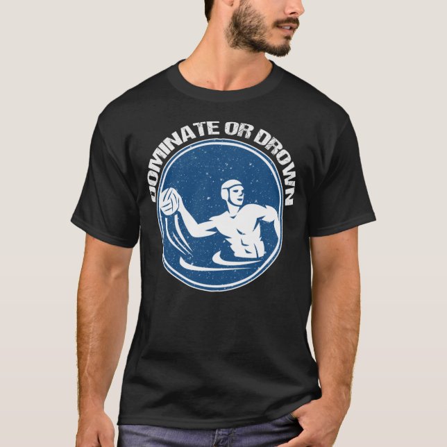 Camiseta divertida de waterpolo, etc. Dominar o ah (Anverso)