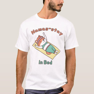 Camiseta divertida de yoga con panda rojo y juego