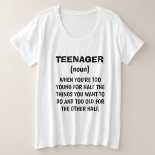 Camiseta divertida "DEFINICIÓN ADOLESCENTE"
