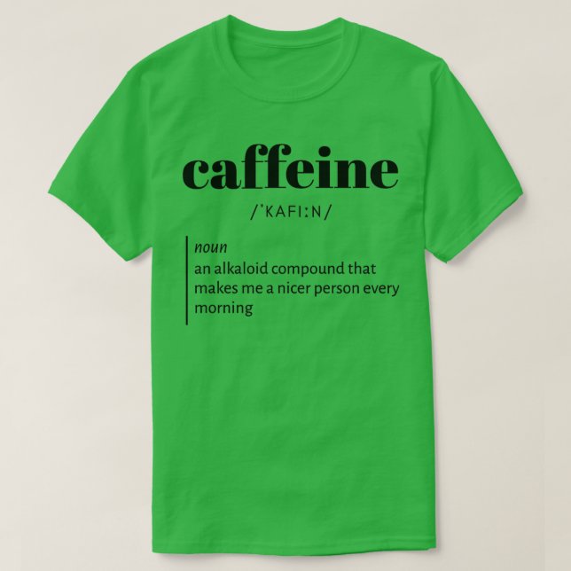 Camiseta divertida definición de adicción al té sarcástico  (Diseño del anverso)
