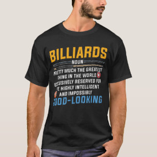 Camiseta Divertida Definición De Billiard