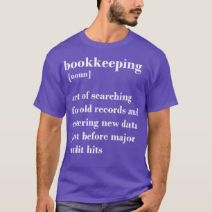 Camiseta Divertida definición de comillas de contabilidad