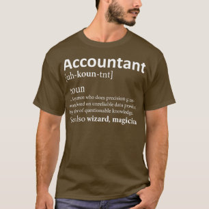 Camiseta Divertida definición de contable 1