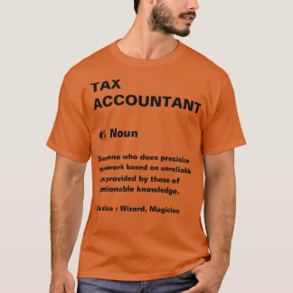 Camiseta Divertida definición de contable fiscal