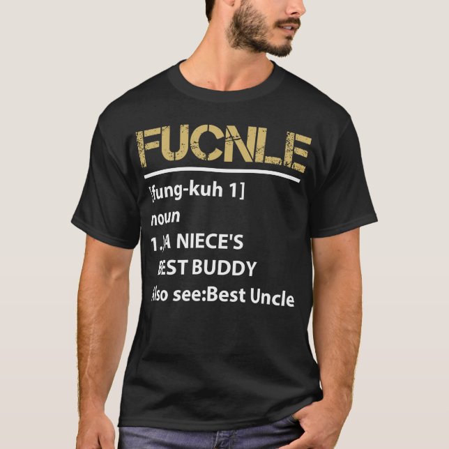 Camiseta Divertida definición de Funcle tío de los hombres (Anverso)