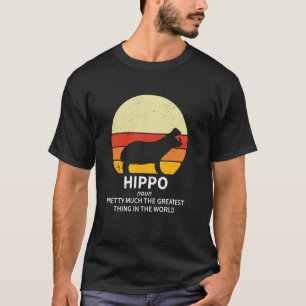 Camiseta Divertida definición de Hippo Animales Hippopótamo