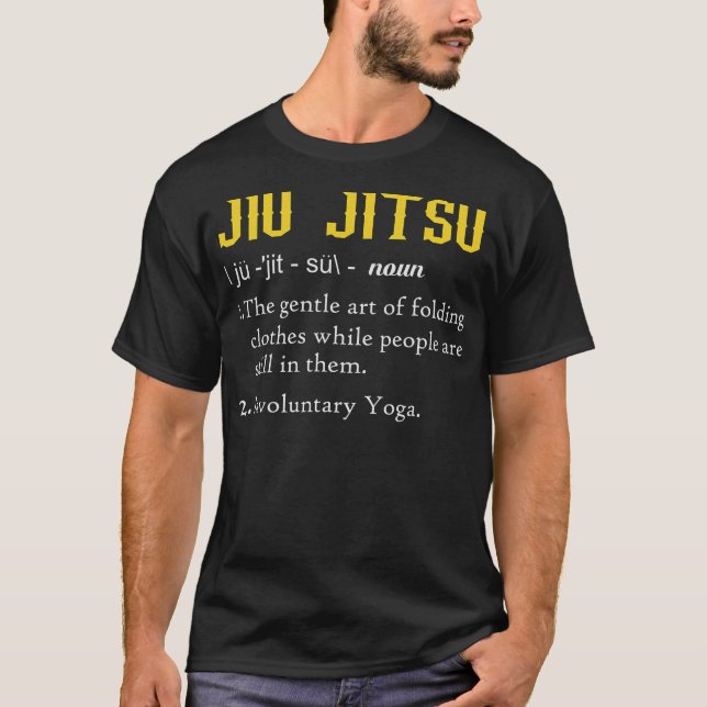Camiseta Divertida Definición De Jiu Jitsu Funny Jiu Jitsu (Anverso)