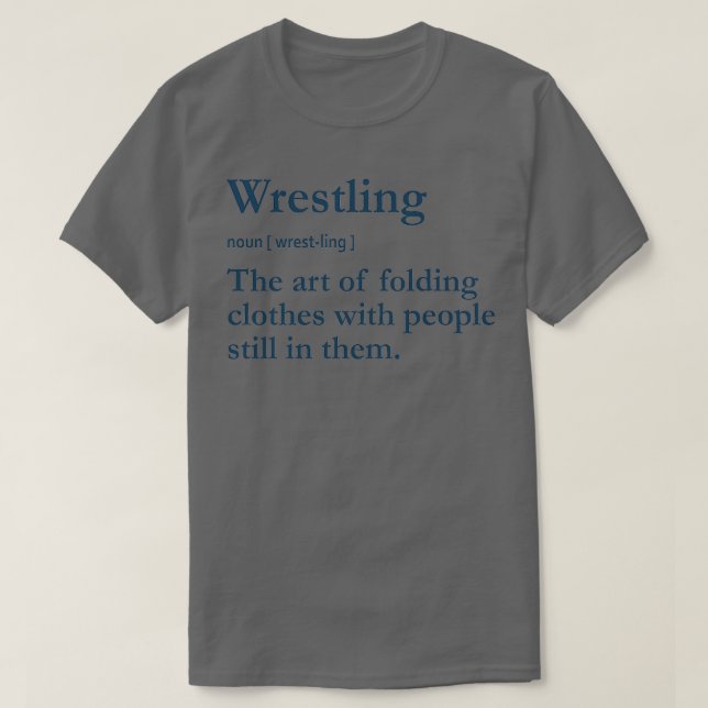 Camiseta Divertida definición de lucha libre (Diseño del anverso)
