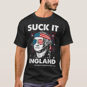 Camiseta divertida del 4 de julio Chúpate Inglater