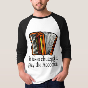 Camiseta divertida del acordeón