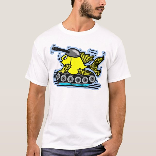 Camiseta divertida del acuario (Anverso)