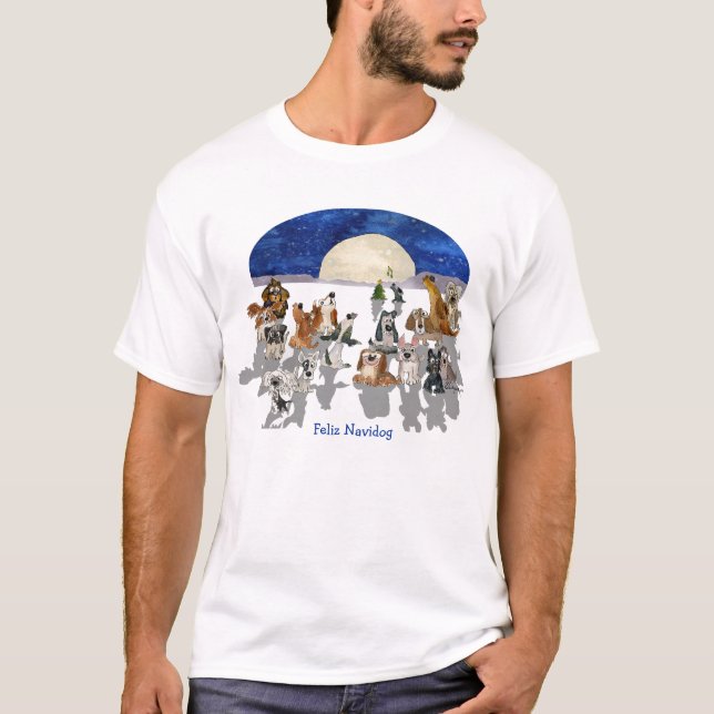 Camiseta divertida del amante del perro del dibujo (Anverso)