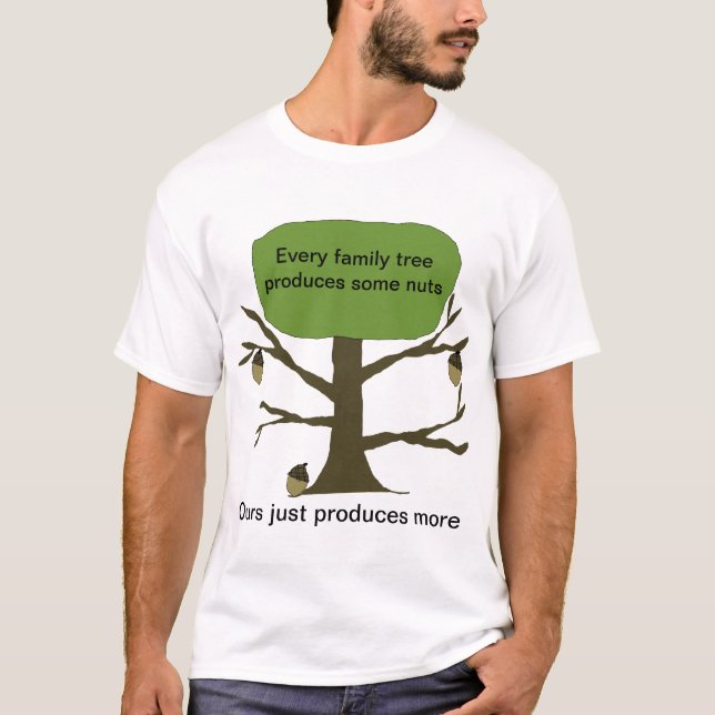 Camiseta divertida del árbol de familia (Anverso)